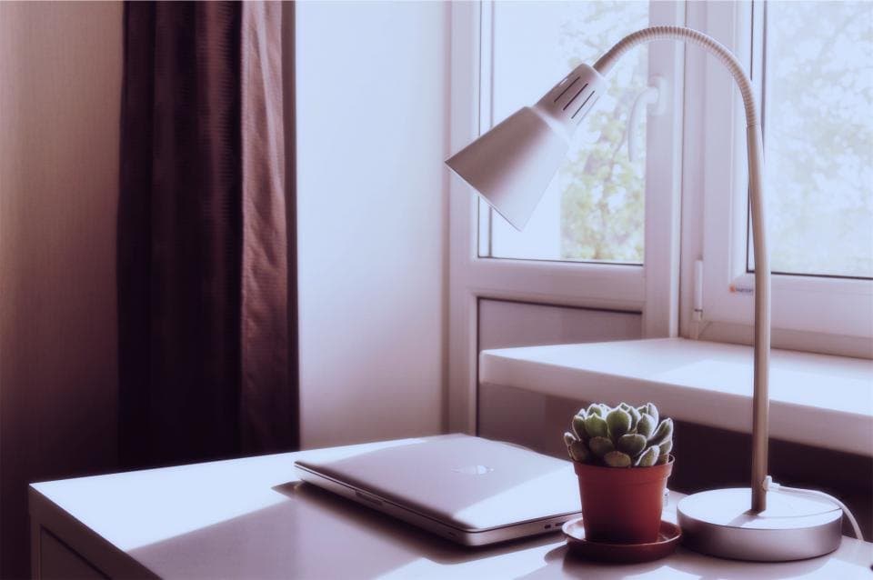 A desk can be quiet and still get things done.
